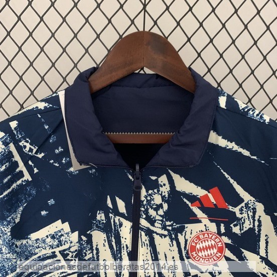 Nuevo Rompevientos Bayern Munich 23/24 Azul Marino Rojo Baratas